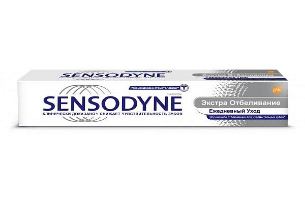  Зубная паста Sensodyne экстра отбеливание 75 мл в интернет-магазине продуктов с Преображенского рынка Apeti.ru